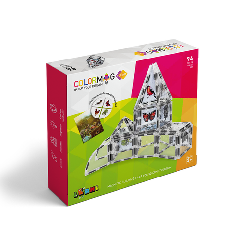 Magnetic building blocks COLORMAG CLEAR