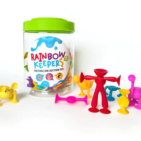 Rainbow Keepers 55 pieces - suction cup construction set