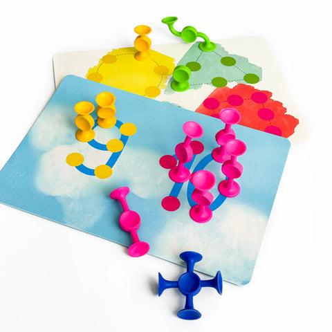 Rainbow Keepers 55 pieces - suction cup construction set