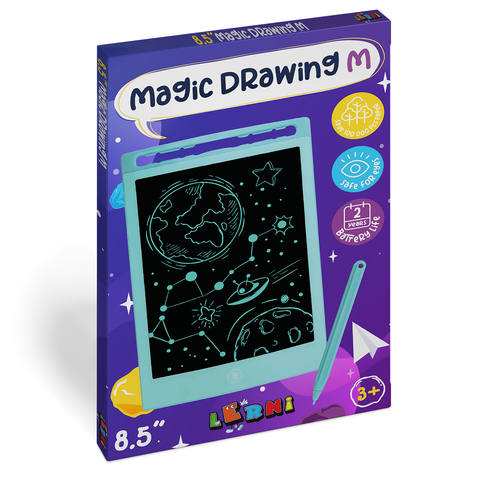 Magic drawing - M blue